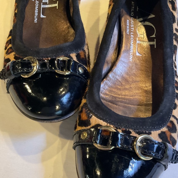 Attilio Guisti Leombruni leopard print flats; NICE - Picture 4 of 16